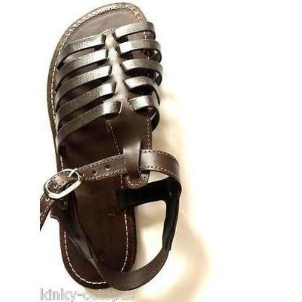 Enid Dark Brown T-Bar Sandals