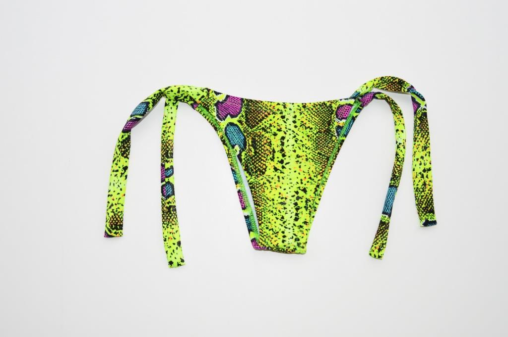 Brazilian Neon Snake Bikini Thong