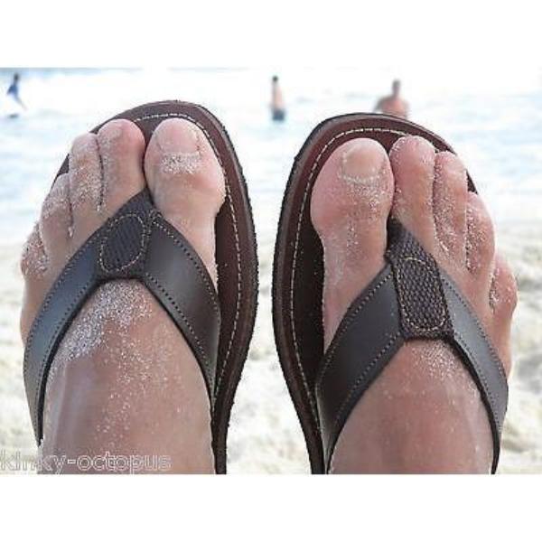 Nico, Men's Handmade Eco Cow Leather Flip Flops