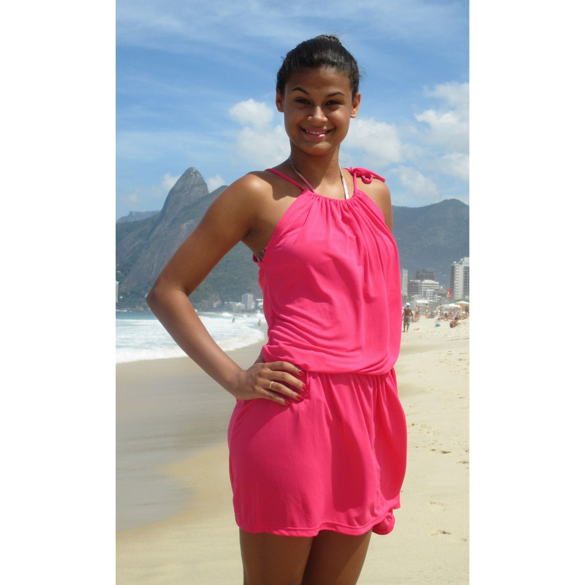 Kinky Octopus Hot Pink Beach Dress