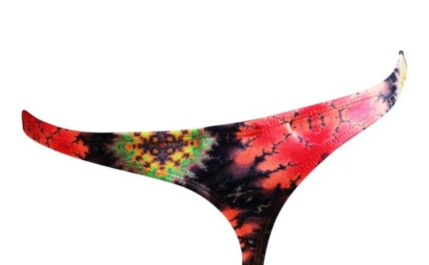 Red Boho Brazilian Bikini Thong