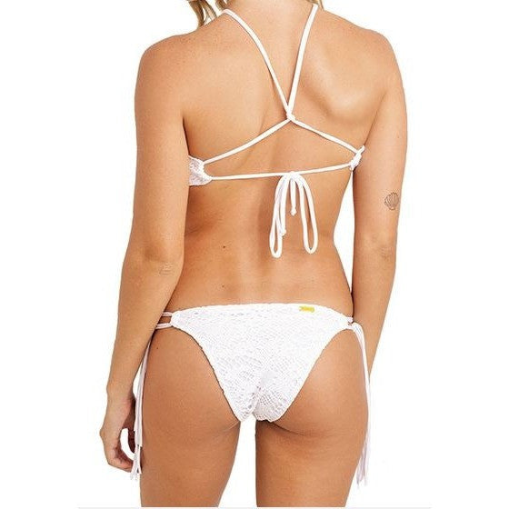 One-Piece Swimsuit, Lace, Cutaway, Tassel Sides, Trend